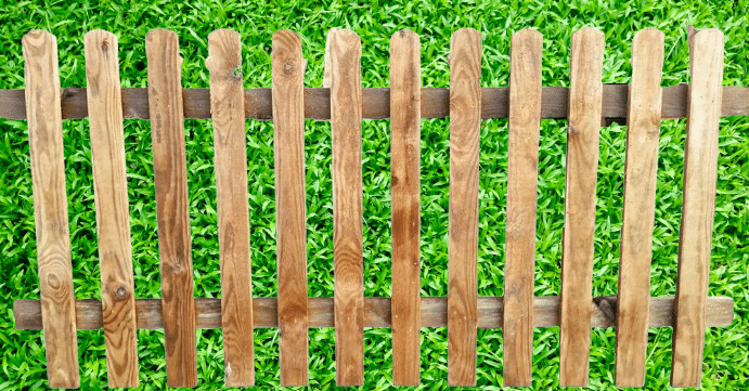Picket Fence Panel 6x3 round top
