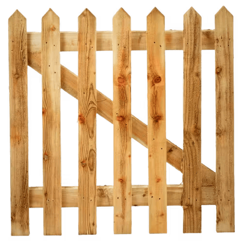 pointed top picket gate 3ft x 3ft