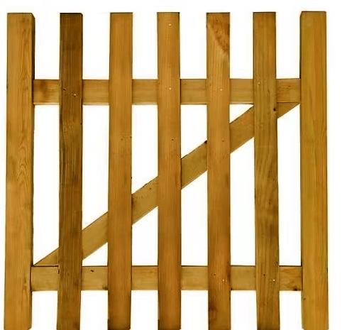 flat top picket gate 3ft x 3ft