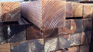 timber fence posts